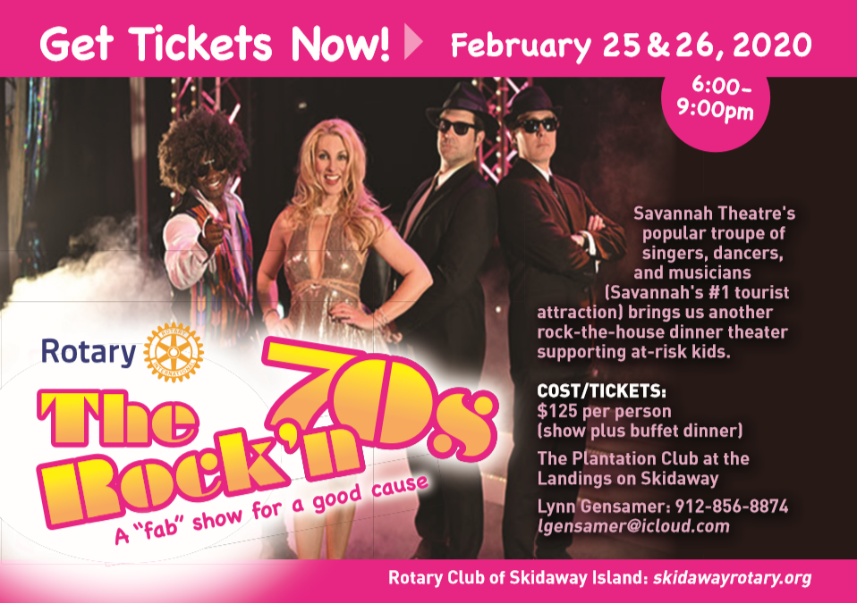 Rotary’s The Rock’n 70s: February 25 and 26, 2020